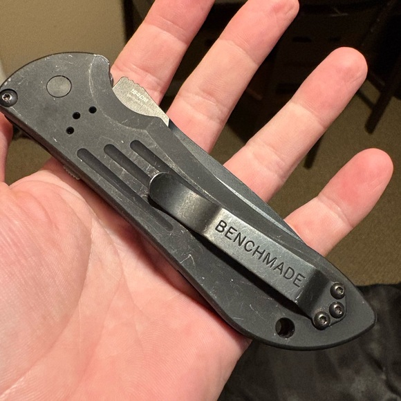 Benchmade Auto Stryker 154CM Tanto Partially Serrated Folding Knife - Used - Picture 3 of 7